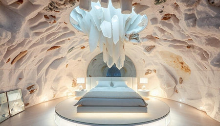 Interior view of the Crystal Palace in Dubai, United Arab Emiratesの写真素材