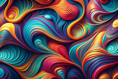 3D abstract background