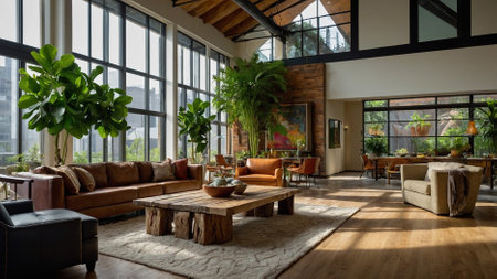Sustainable and eco-friendly interior designの写真素材