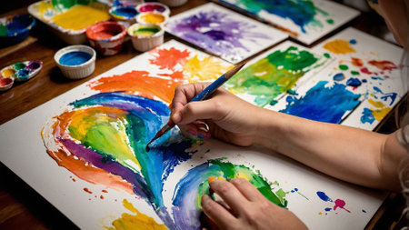 Mother's day concept backgroundの写真素材