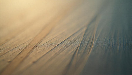 Abstract wooden surface with diagonal lines and soft lightingの写真素材