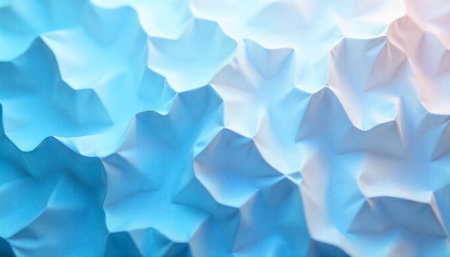 Abstract blue geometric paper structure texture background