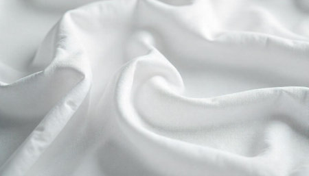 Wrinkled white fabric texture perfect for abstract background use