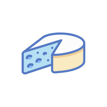 Brie Cheese Icon for Culinary Usesのイラスト素材