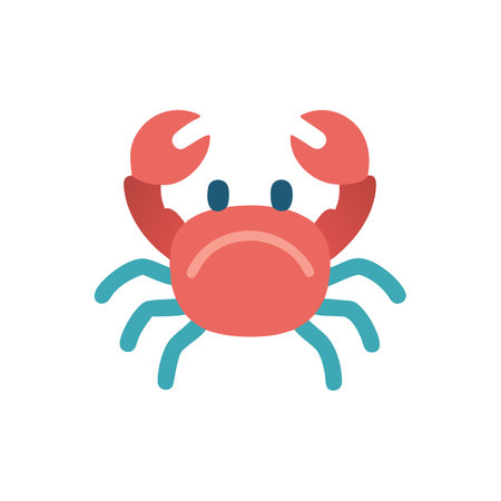 Fresh Crab Seafood Iconのイラスト素材
