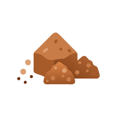 Stylish Brown Sugar Representation for Dessertsのイラスト素材