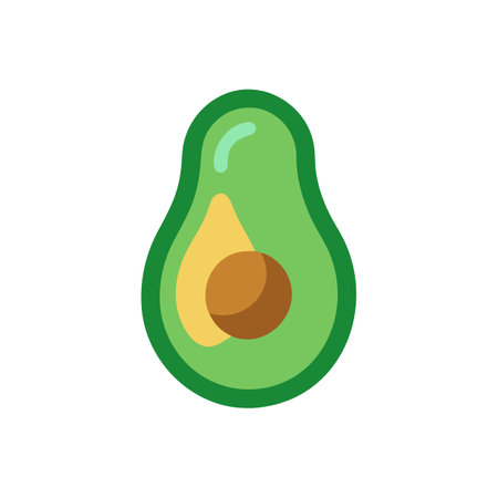 Avocado Fruit Graphic for Healthy Dietのイラスト素材