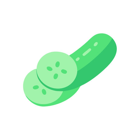 Stylish Cucumber Representation for Mealsのイラスト素材