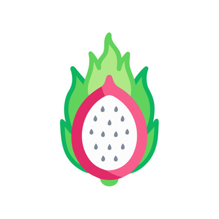 Dragon Fruit Icon for Vibrant Flavorsのイラスト素材