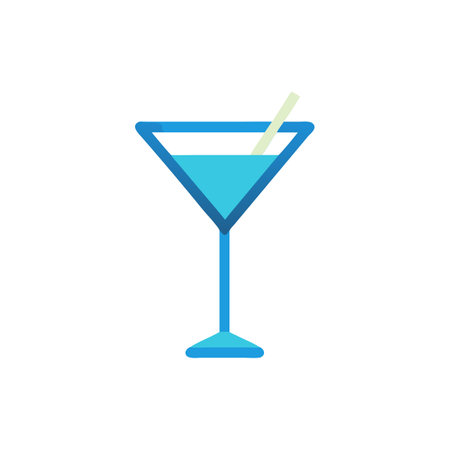 Martini Glass Icon for Cocktailsのイラスト素材