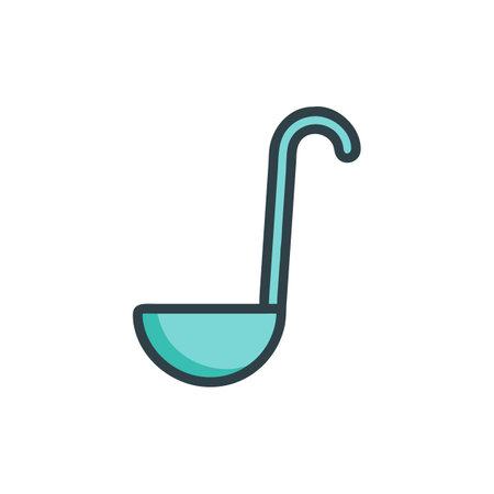Elegant Ladle Design for Menusのイラスト素材
