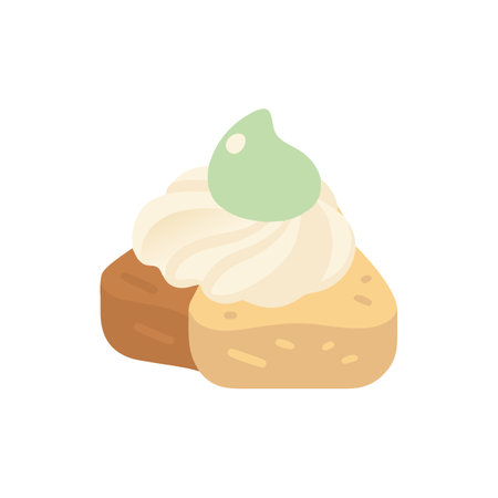 Mascarpone Graphic for Delicious Dessertsのイラスト素材
