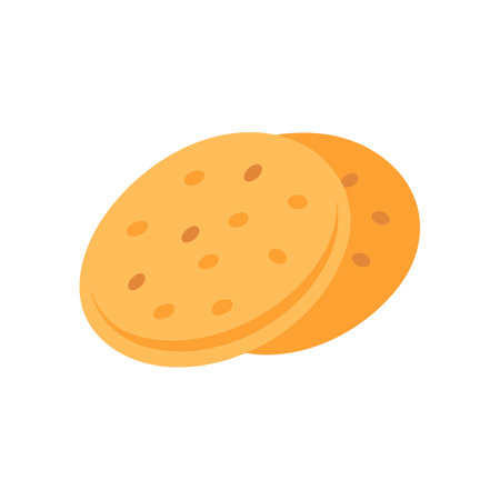 Fresh Naan Bread Culinary Iconのイラスト素材