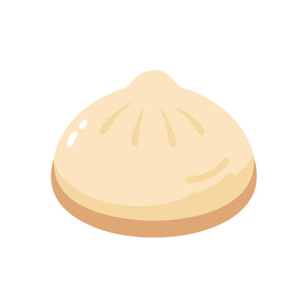 Steamed Bun Icon for Asian Cuisineのイラスト素材