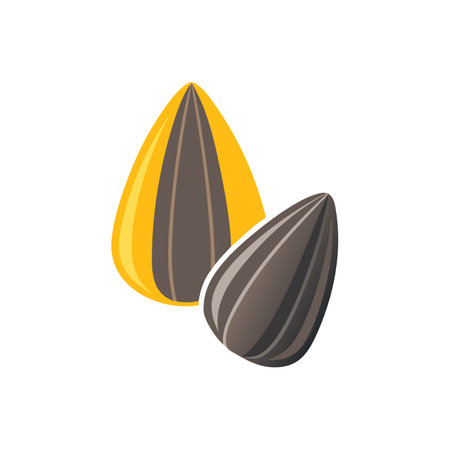 Charming Sunflower Seed Graphic for Recipesのイラスト素材