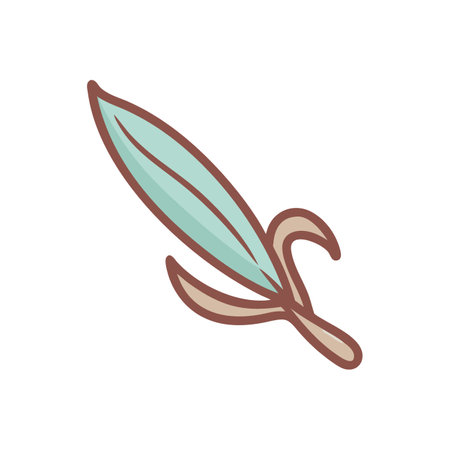 Aromatic Vanilla Pod Culinary Iconのイラスト素材