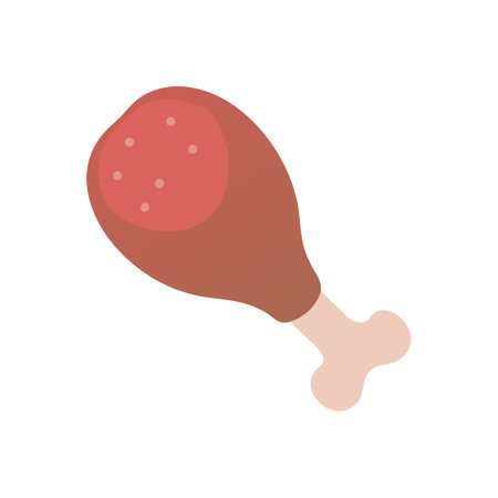 Turkey Leg Vector for Thanksgivingのイラスト素材