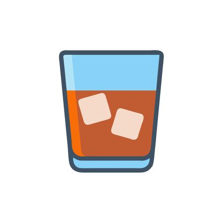 Whiskey Glass Icon for Tasting Experiencesのイラスト素材