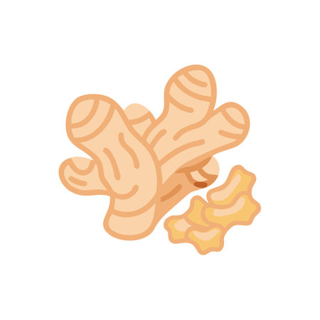 Charming Pickled Ginger Graphic for Dishesのイラスト素材