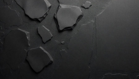 Abstract dark texture with asymmetrical rocks for background usageの写真素材