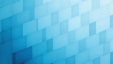 Abstract Geometric Pattern with a Gradient of Blue Tonesの写真素材