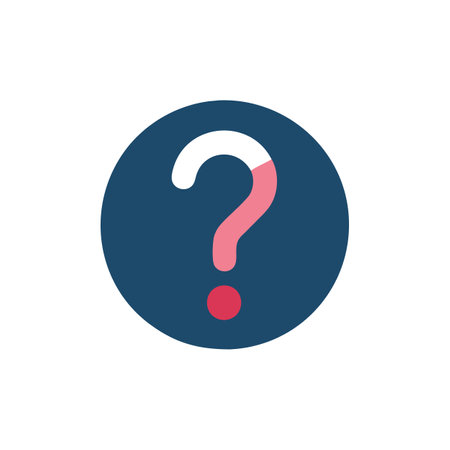 Colorful question mark icon on a White Backgroundのイラスト素材