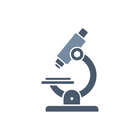 Microscope Illustration on White Background: Science and Educationのイラスト素材