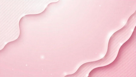 Abstract pale pink wavy background with soft textile textures