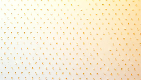 Pegboard detail with evenly spaced holes for storage solutions