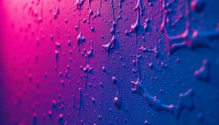 Abstract neon paint drips on textured background image