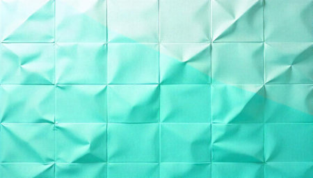 Mint paper textured geometric abstract background with light gradients