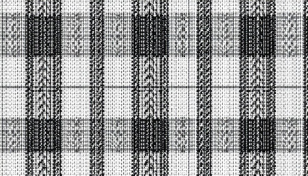 Black and white plaid fabric texture for backgrounds graphic projects