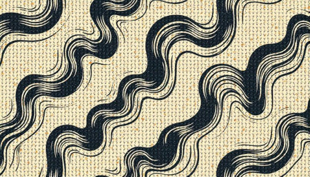 Abstract wavy line pattern background with a neutral tone