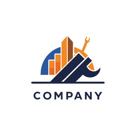 Construction and Real Estate Logo Design with Wrench Elementのイラスト素材