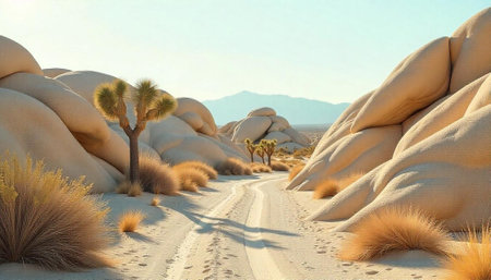 Joshua Tree National Park, California, USA. Famous California Landscape.の写真素材