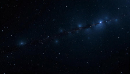 A breathtaking view of the Milky Way galaxy at nightの写真素材