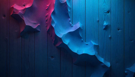 Abstract colorful wooden textured waves artistic digital artwork background