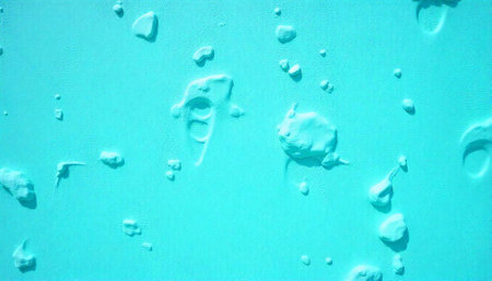 Abstract light blue background with snow shapes aerial viewの写真素材