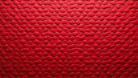 Vibrant red embossed pattern background texture for design useの写真素材