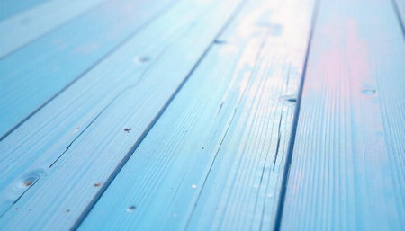 Light blue painted wood planks with subtle texture detailの写真素材