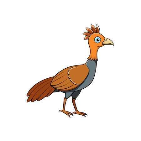 Cartoon bird illustration in vector format with distinct styleのイラスト素材