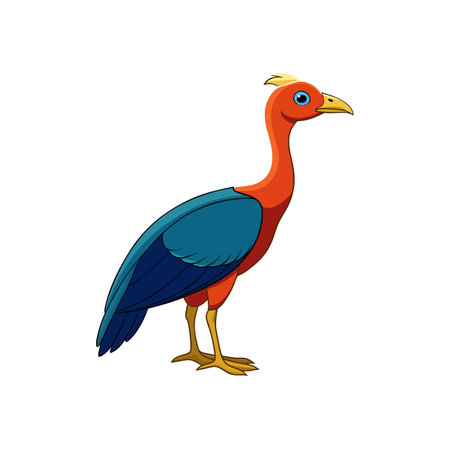 Colorful Himalayan Monal Illustration on White Background Stock Imageのイラスト素材