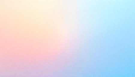 Pastel gradient background with light blue, pink, yellow hues