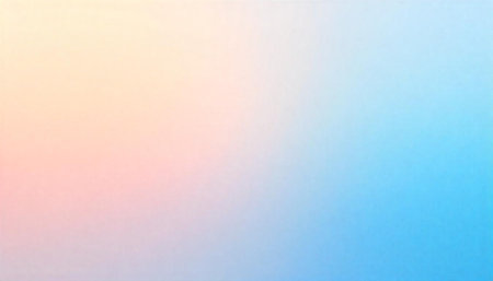 Soft gradient background with pastel peach and blue tonesの写真素材