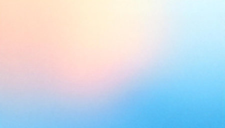 Gentle gradient background from peach to blue pastel tonesの写真素材