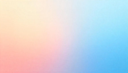 Soft gradient background with peach and blue color transition