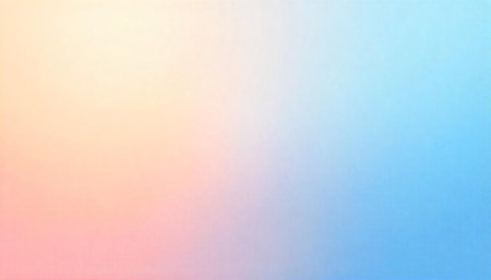 Soft gradient background with peach orange and light blue