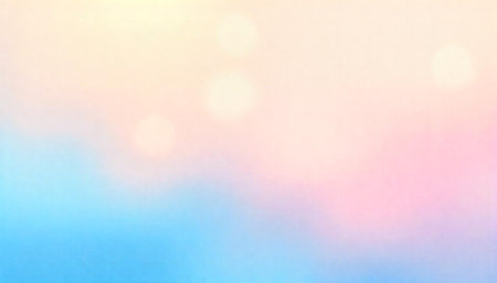 Dreamy pastel gradient background with soft bokeh effect lights