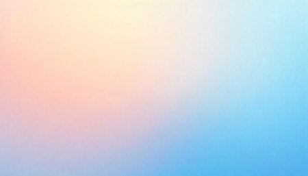 Soft pastel gradient background from peach to light blueの写真素材