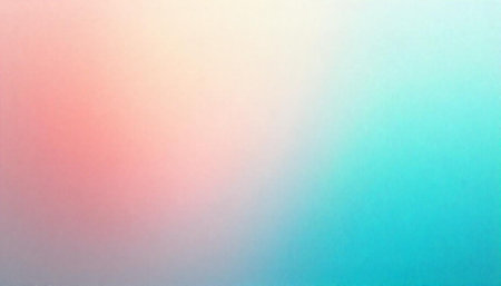 Soft gradient background with peach pink and teal
